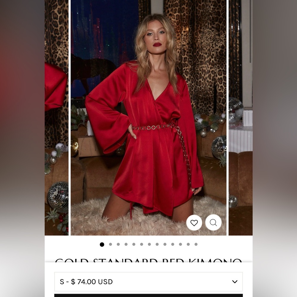 Red Kimono Dress